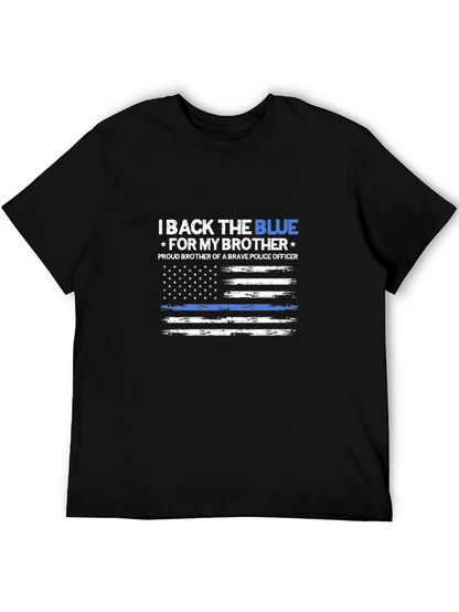 I Back The Blue T-Shirt - Proud Police Brother