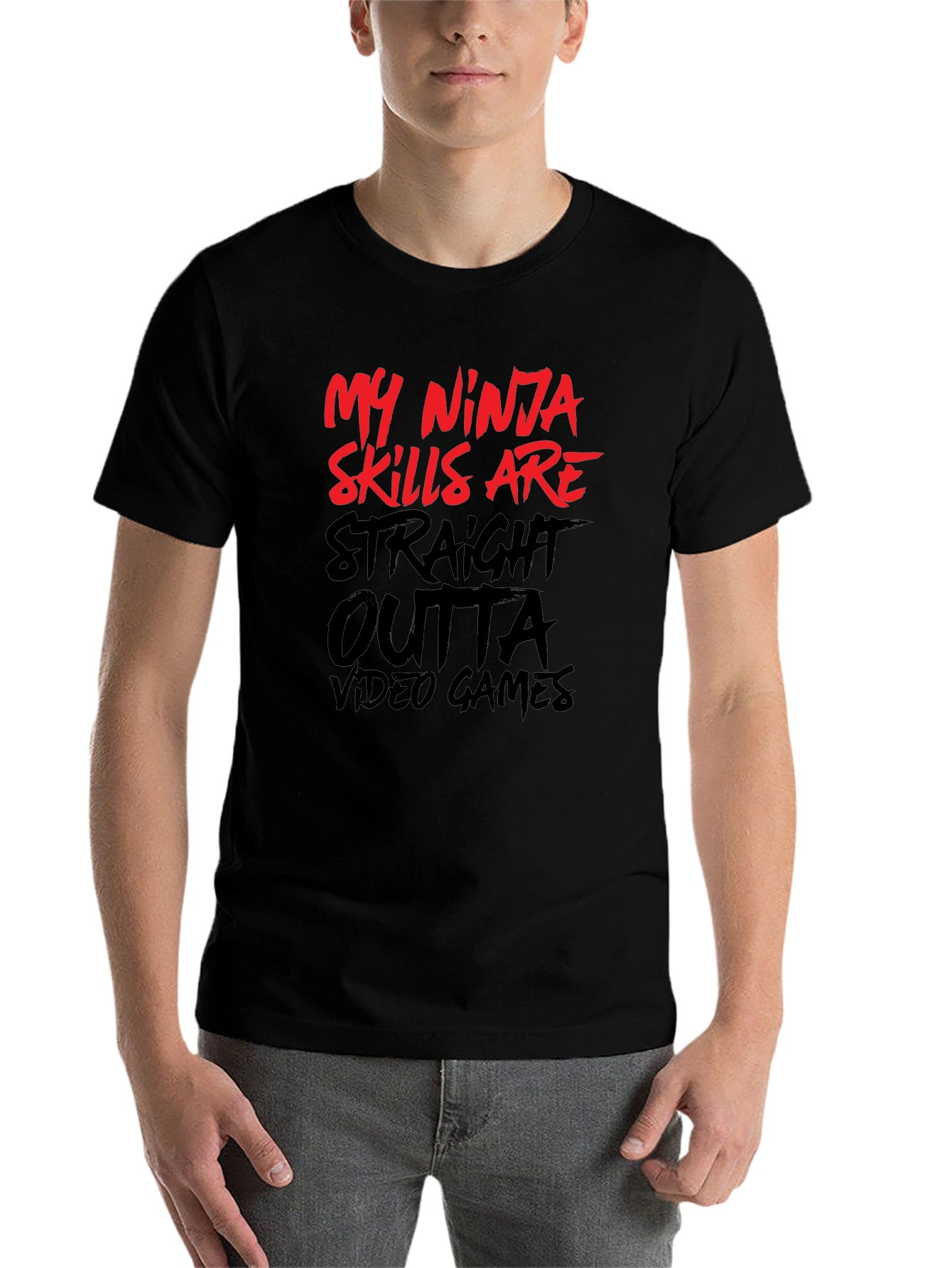 My Ninja Skills Video Game Black T-Shirt