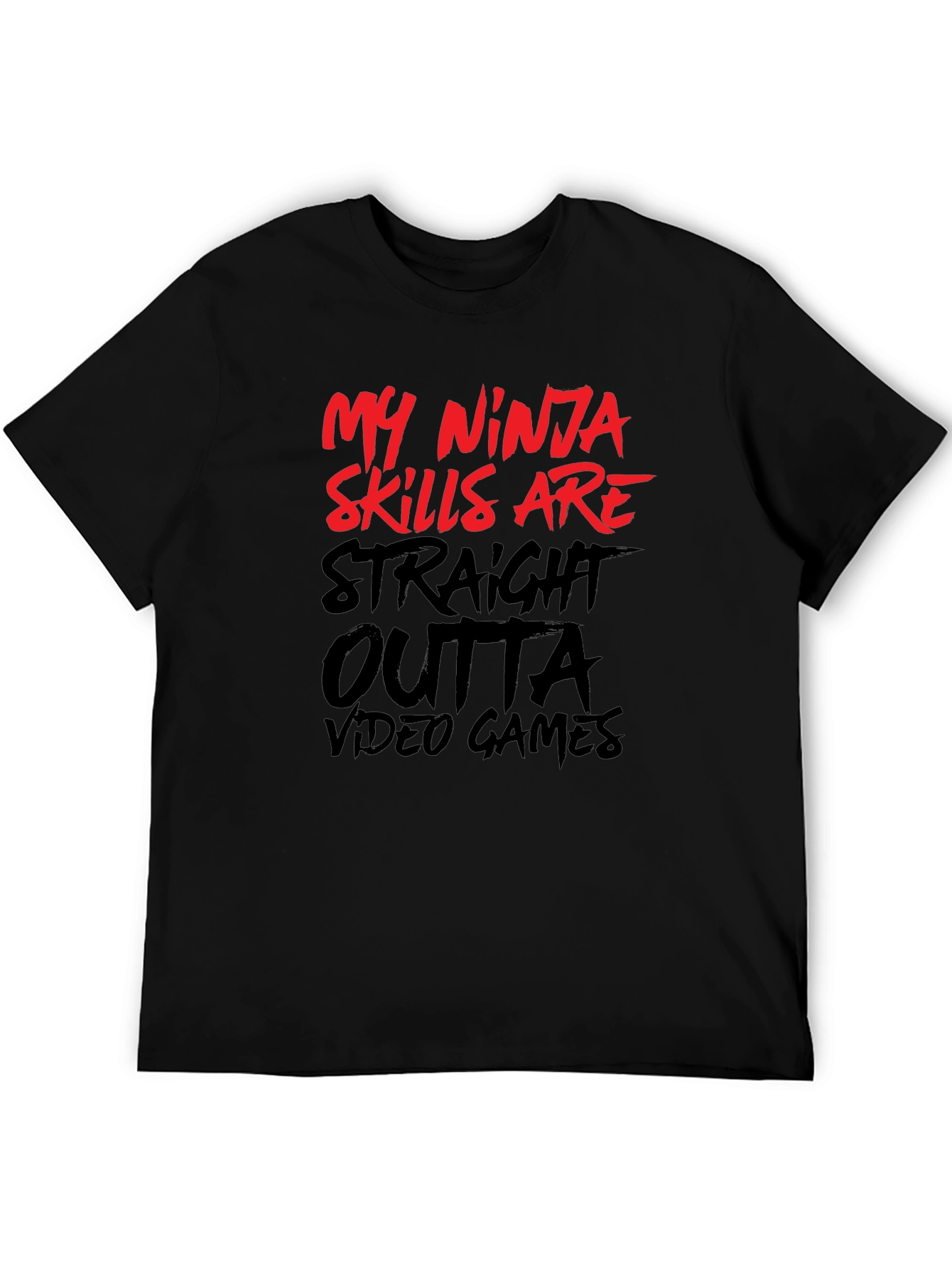 My Ninja Skills Video Game Black T-Shirt
