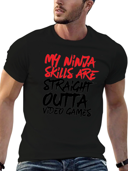 My Ninja Skills Video Game Black T-Shirt