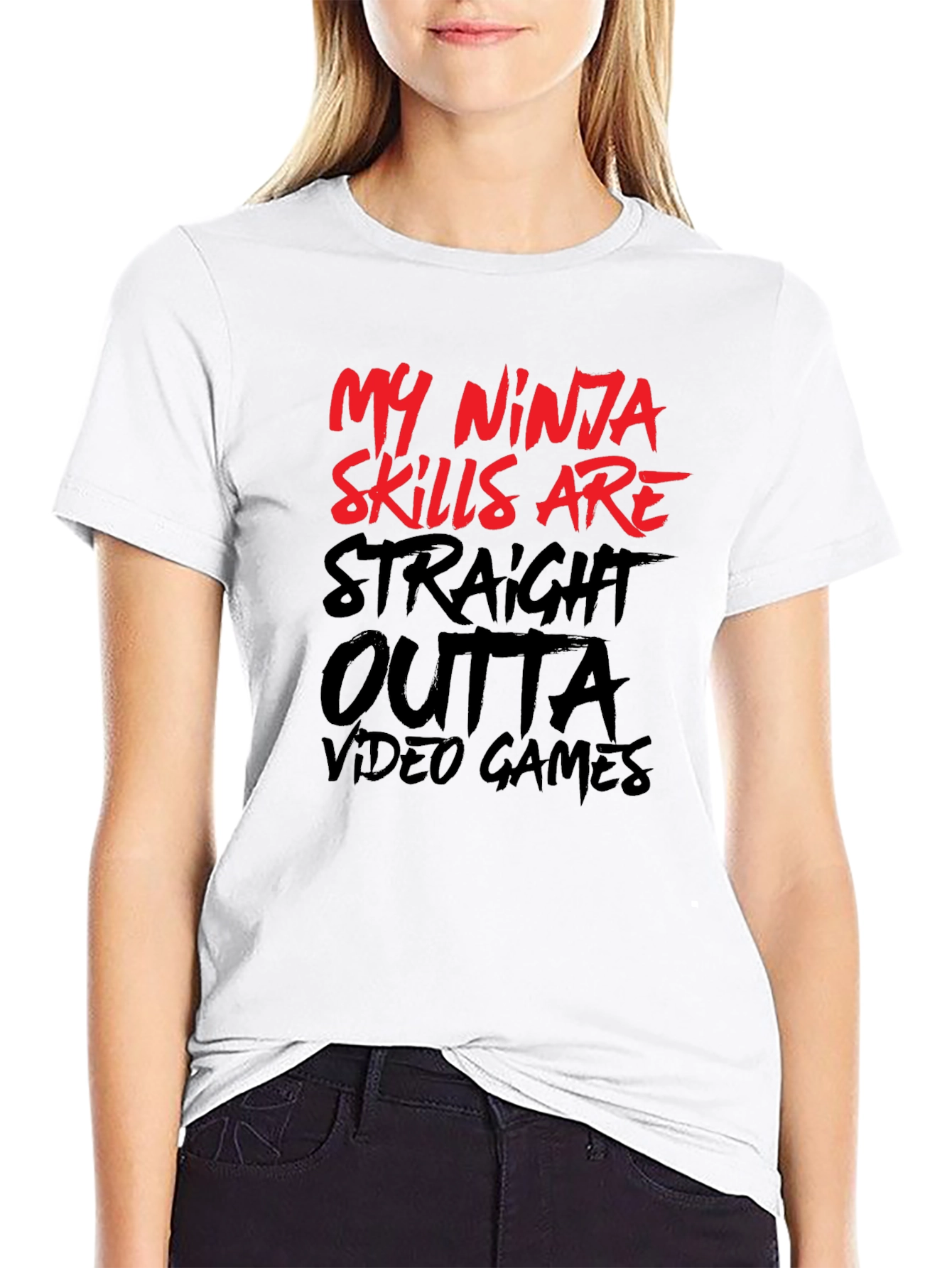 My Ninja Skills Video Game Black T-Shirt