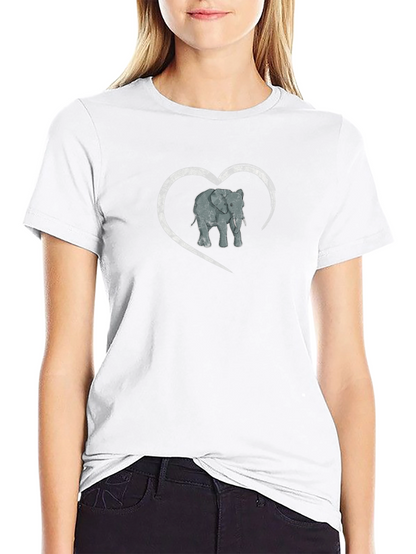 Elephant Heart Graphic Mens T-Shirt