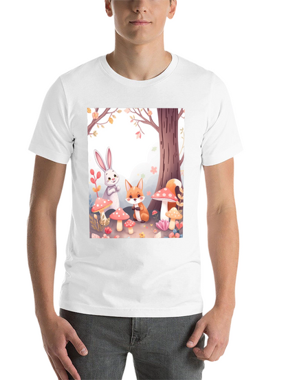 Cartoon Animals on Black Tee