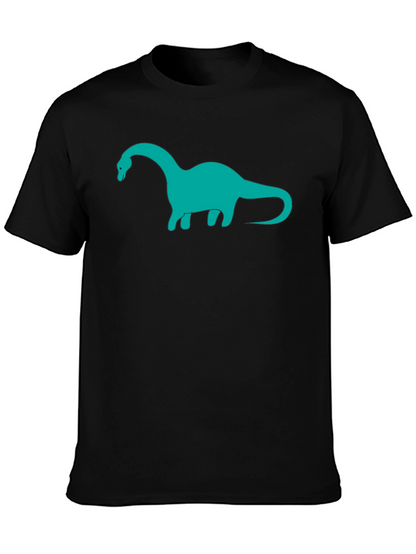 Dinosaur Graphic Tee - Black Cotton Blend
