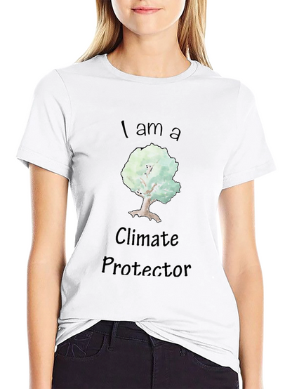 Climate Protector Tree Graphic Black T-Shirt
