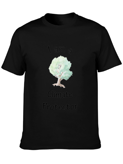 Climate Protector Tree Graphic Black T-Shirt
