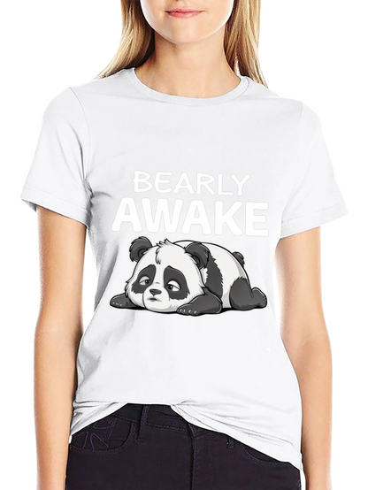 Bearly Awake T-Shirt - Funny Panda Tee