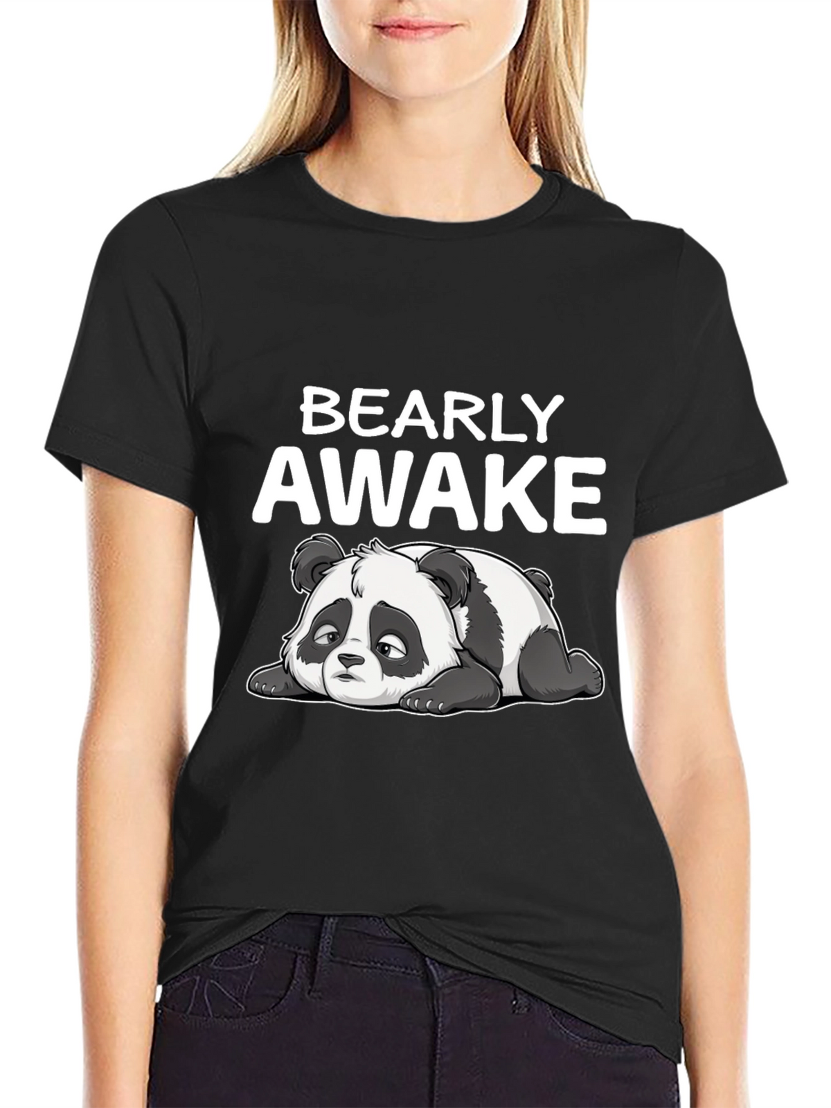 Bearly Awake T-Shirt - Funny Panda Tee