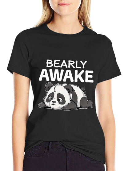 Bearly Awake T-Shirt - Funny Panda Tee