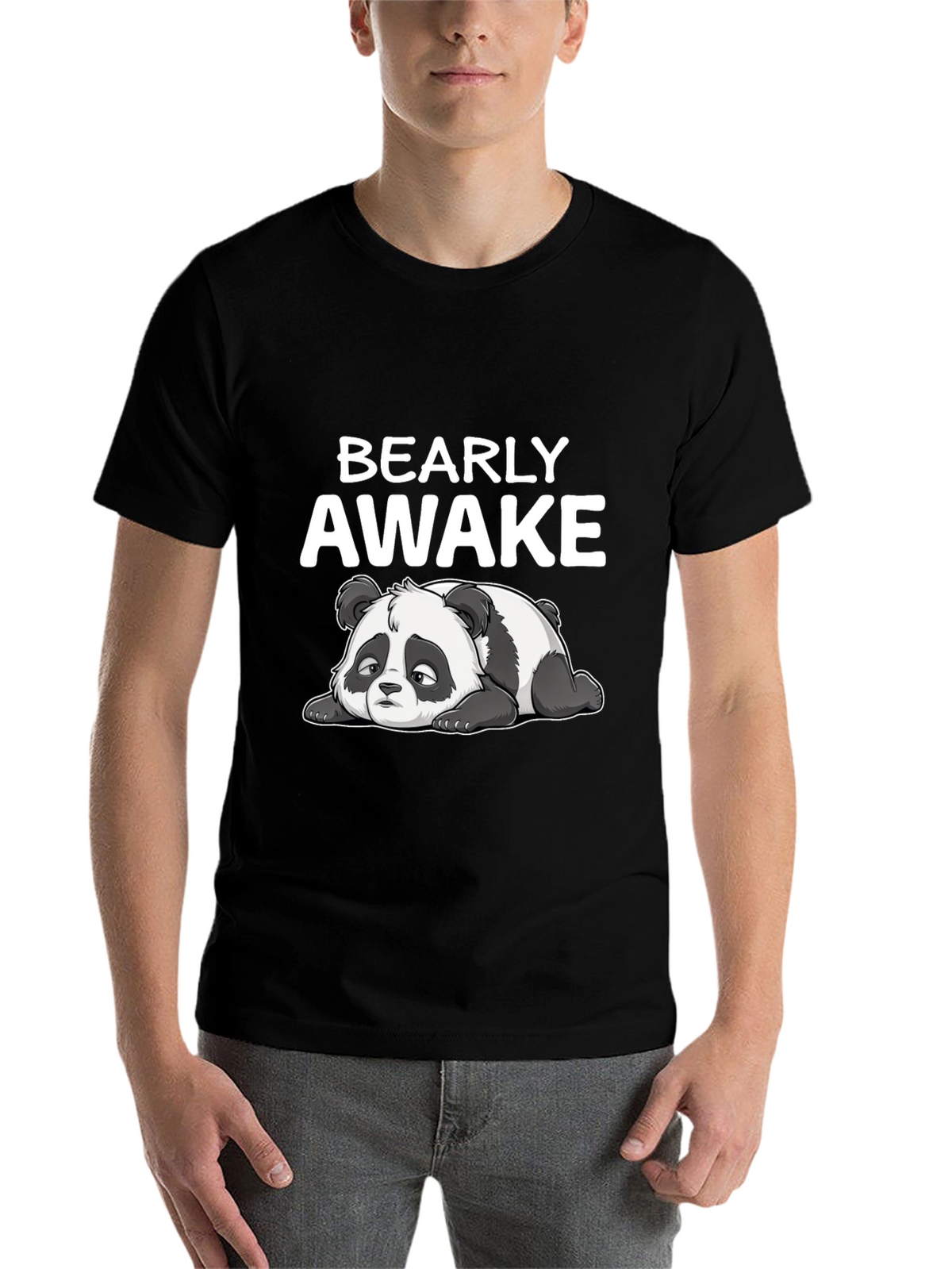 Bearly Awake T-Shirt - Funny Panda Tee