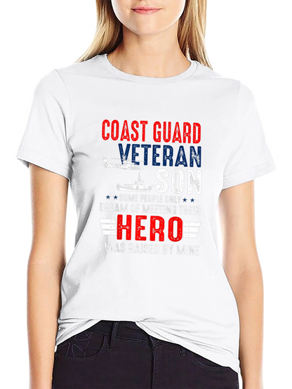Coast Guard Veteran Son T-Shirt Hero