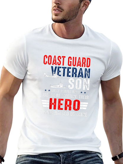 Coast Guard Veteran Son T-Shirt Hero