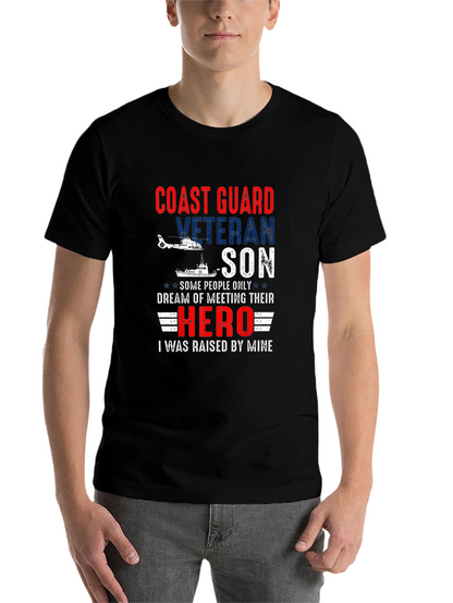 Coast Guard Veteran Son T-Shirt Hero