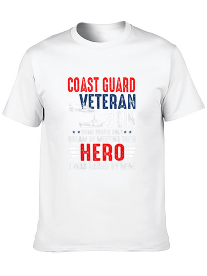 Coast Guard Veteran Son T-Shirt Hero
