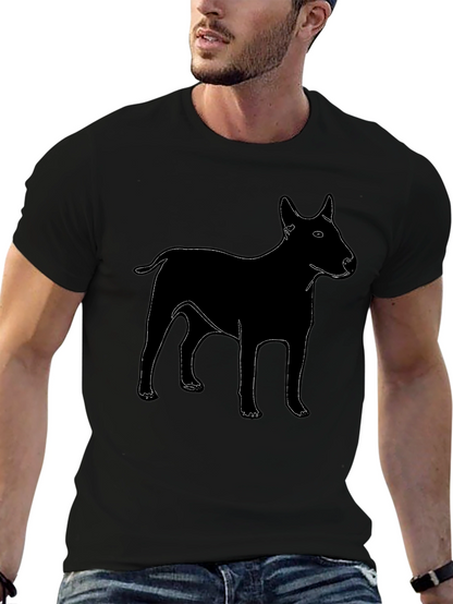 Dog Graphic T-Shirt - Black