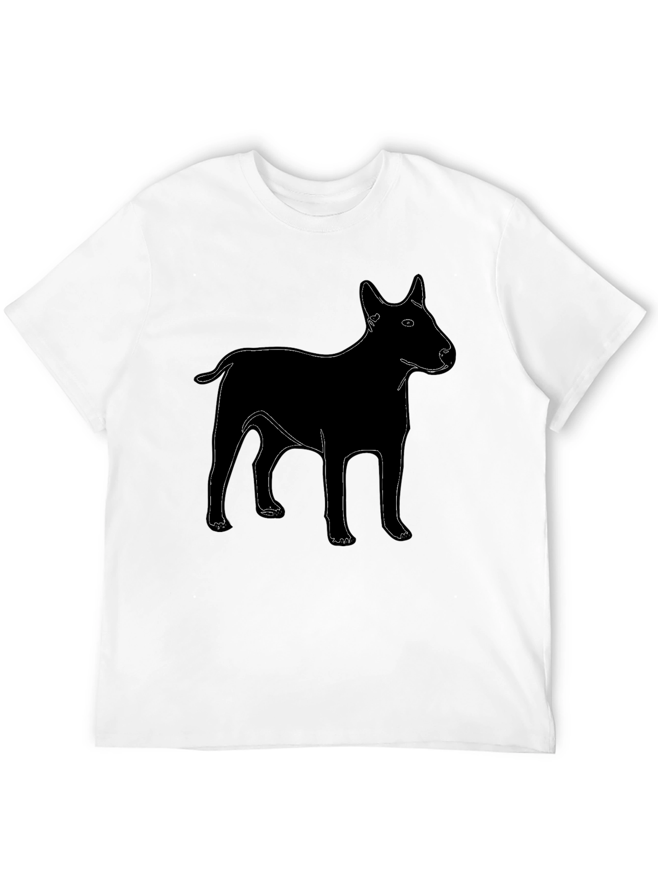 Dog Graphic T-Shirt - Black