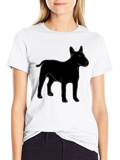 Dog Graphic T-Shirt - Black