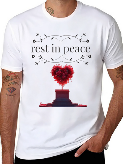 Rest In Peace Heart Memorial T-Shirt