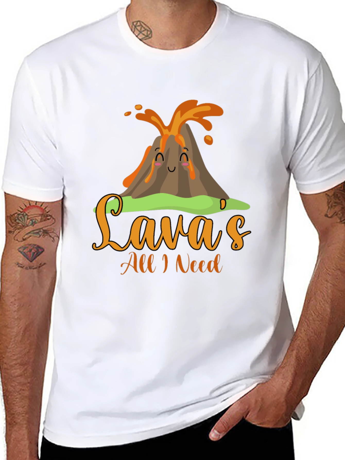 Funny Lavas All I Need Volcano T-Shirt