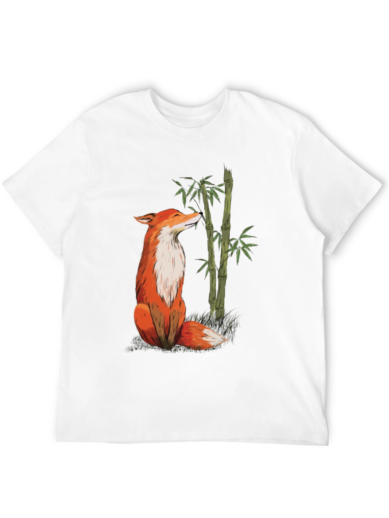 Fox and Bamboo Graphic Tee - Black