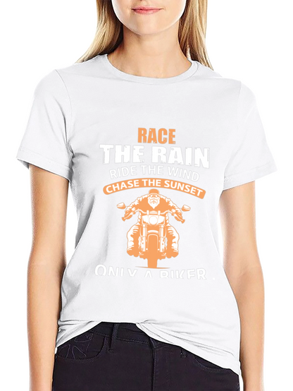 Biker T-Shirt: Race The Rain