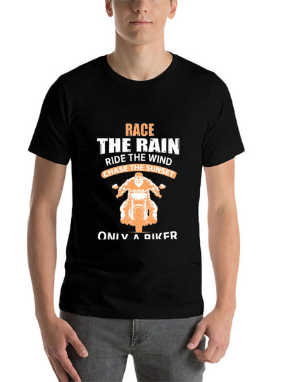 Biker T-Shirt: Race The Rain
