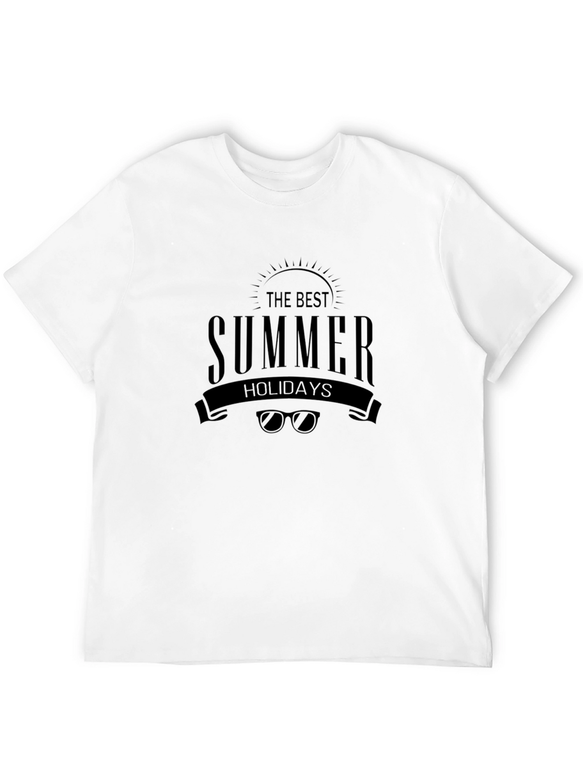 The Best Summer Holidays Black T-Shirt