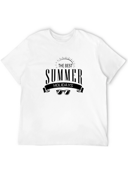 The Best Summer Holidays Black T-Shirt
