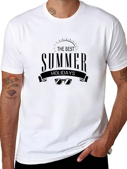 The Best Summer Holidays Black T-Shirt
