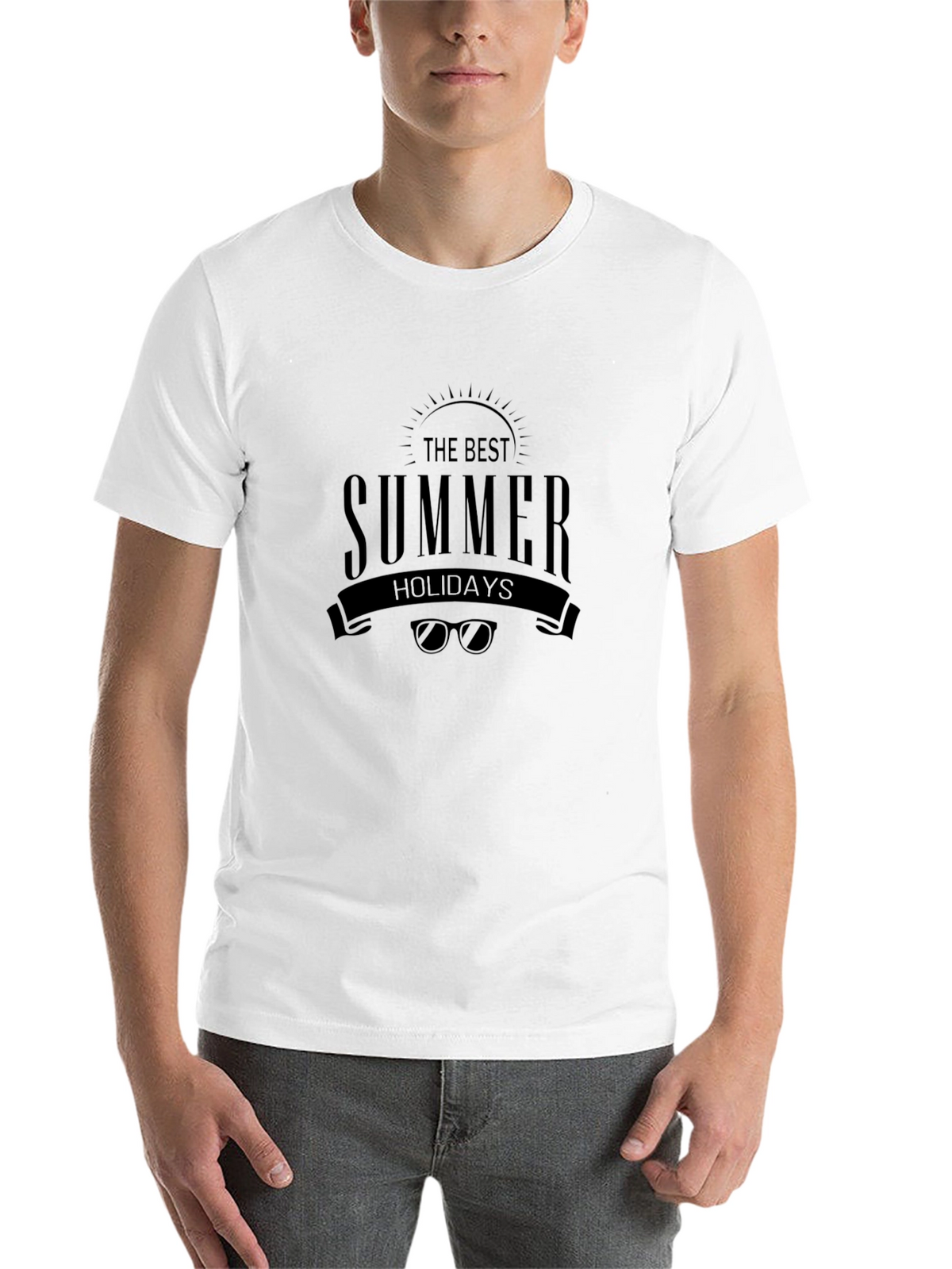 The Best Summer Holidays Black T-Shirt