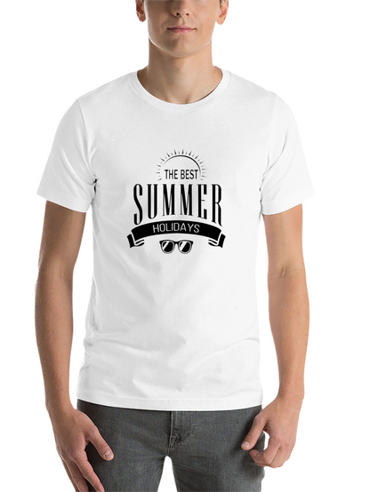 The Best Summer Holidays Black T-Shirt