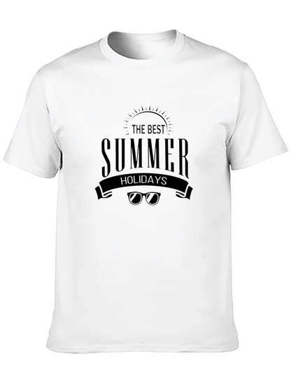 The Best Summer Holidays Black T-Shirt