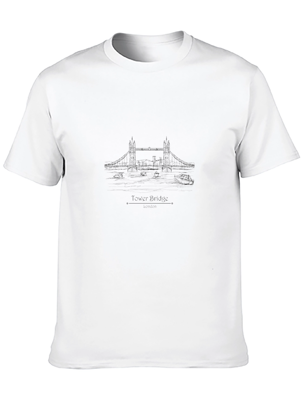Tower Bridge Graphic Tee - London Landmark T-Shirt
