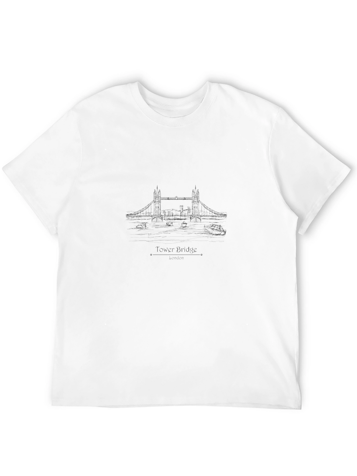 Tower Bridge Graphic Tee - London Landmark T-Shirt