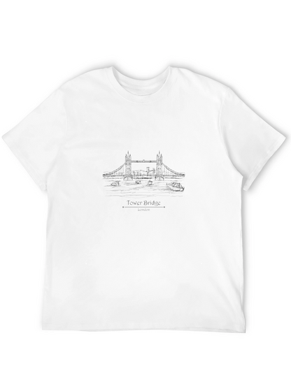 Tower Bridge Graphic Tee - London Landmark T-Shirt