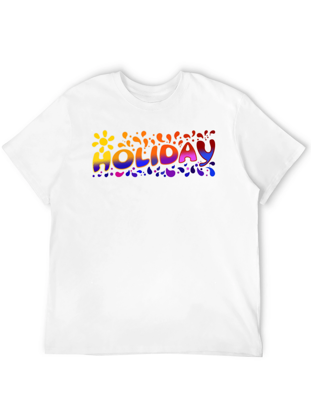 Holiday Graphic Print Crew Neck T-Shirt