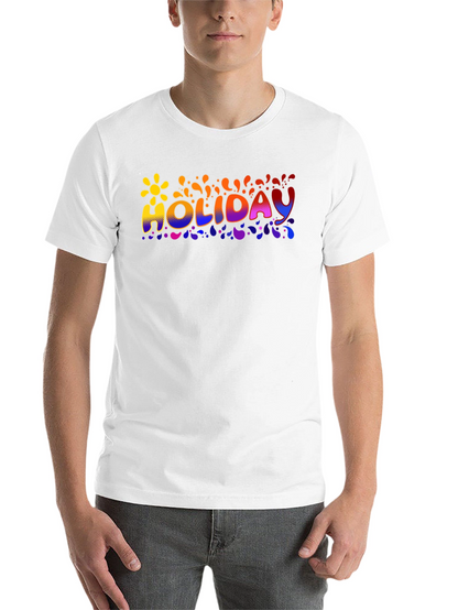 Holiday Graphic Print Crew Neck T-Shirt