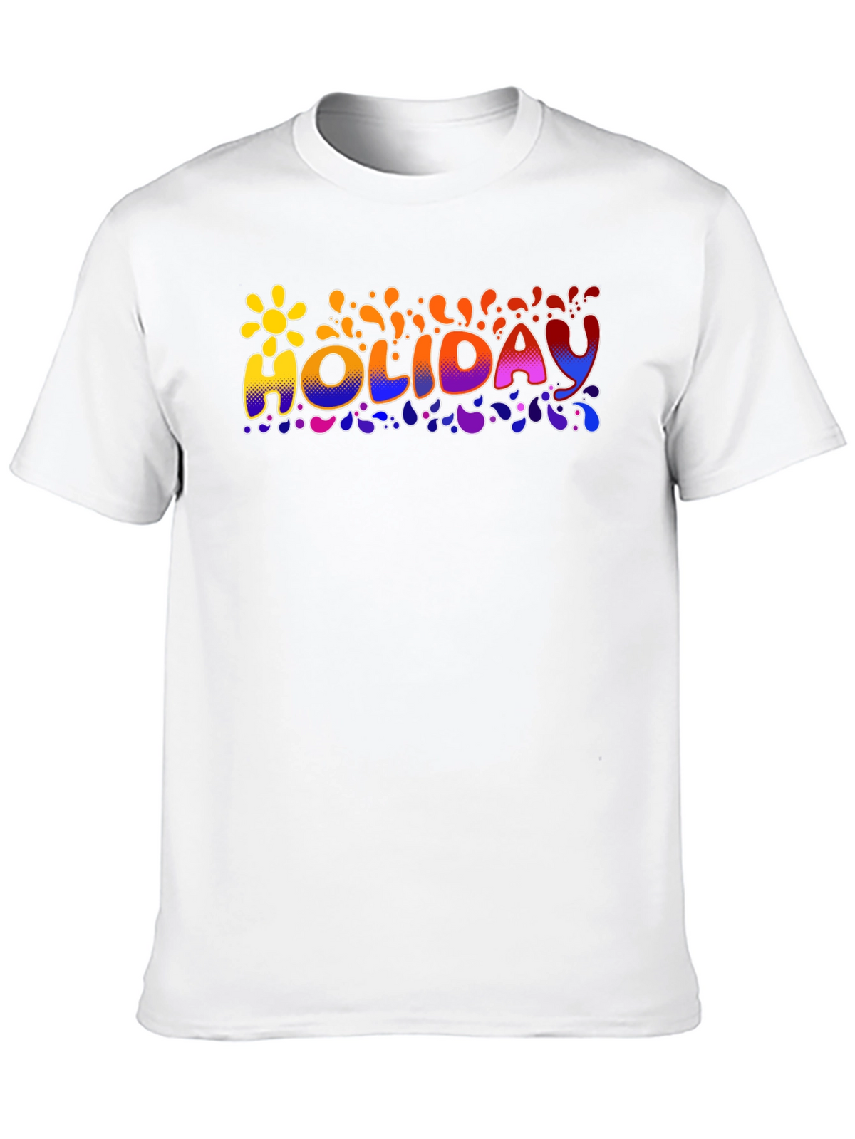 Holiday Graphic Print Crew Neck T-Shirt
