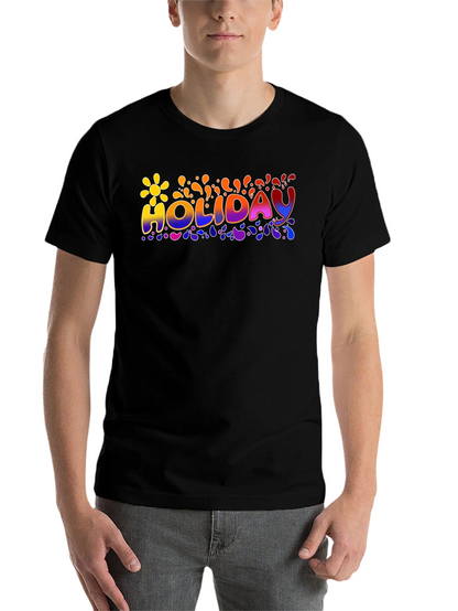 Holiday Graphic Print Crew Neck T-Shirt