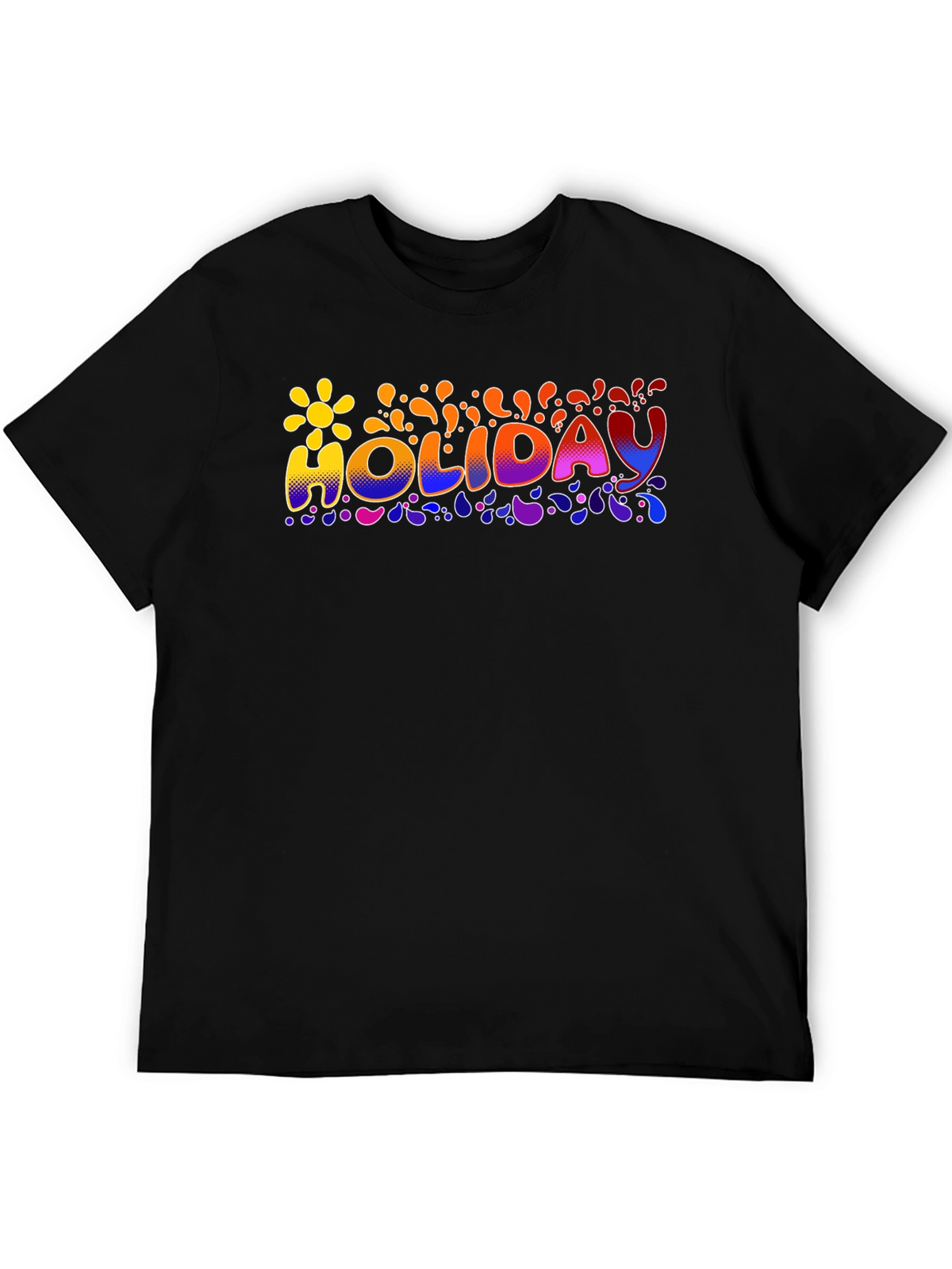 Holiday Graphic Print Crew Neck T-Shirt