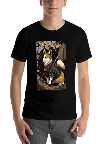 Samurai Corgi Graphic Tee