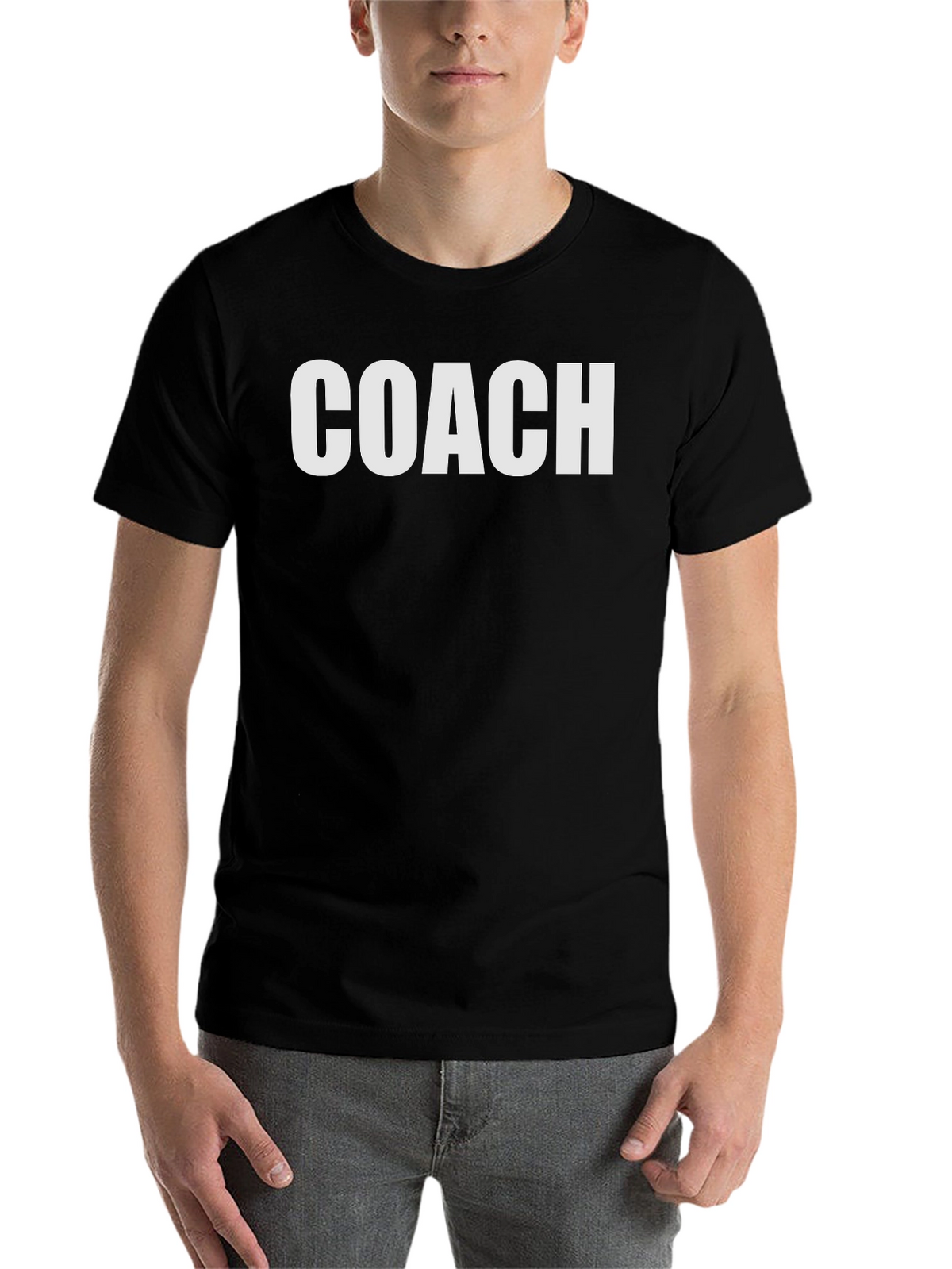 Coach Graphic T-Shirt - Black Crew Neck Tee