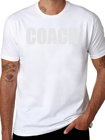 Coach Graphic T-Shirt - Black Crew Neck Tee