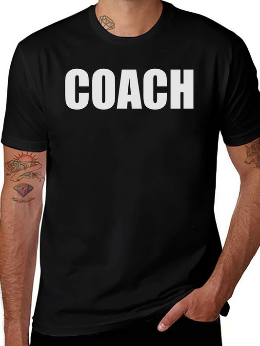 Coach Graphic T-Shirt - Black Crew Neck Tee