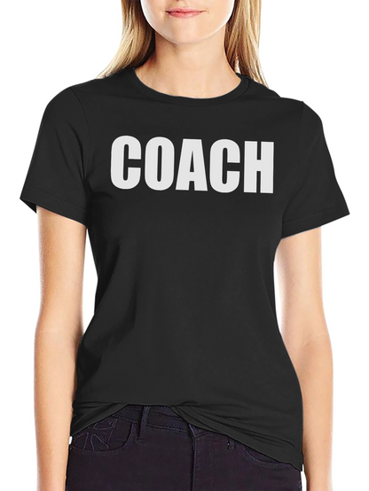 Coach Graphic T-Shirt - Black Crew Neck Tee