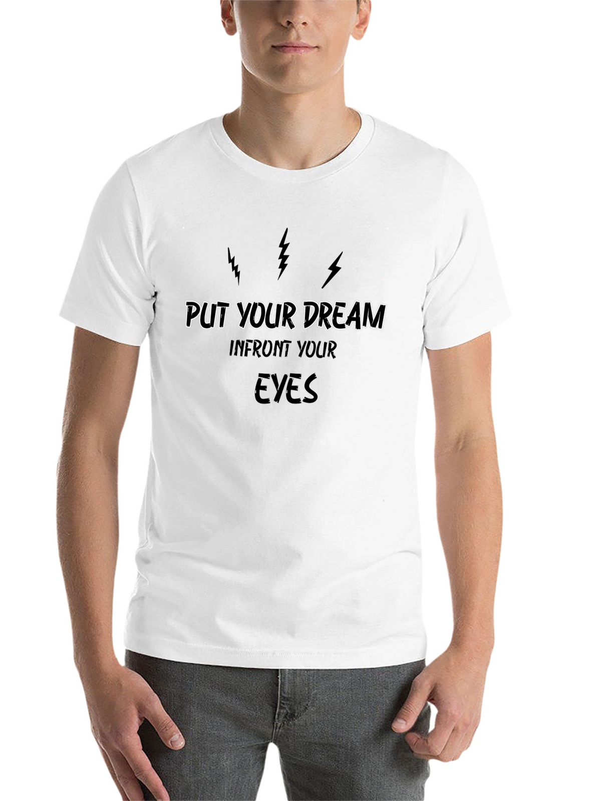 Dream Eyes Graphic Tee - Black Cotton T-Shirt