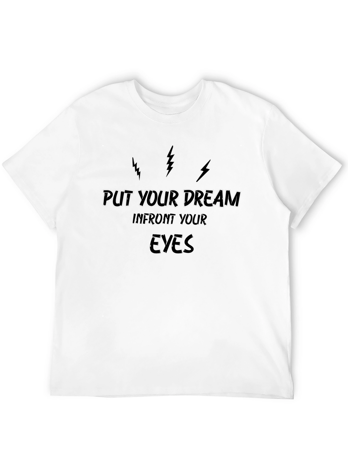 Dream Eyes Graphic Tee - Black Cotton T-Shirt