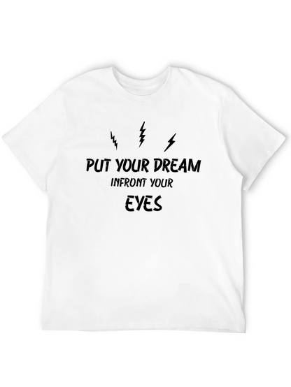 Dream Eyes Graphic Tee - Black Cotton T-Shirt