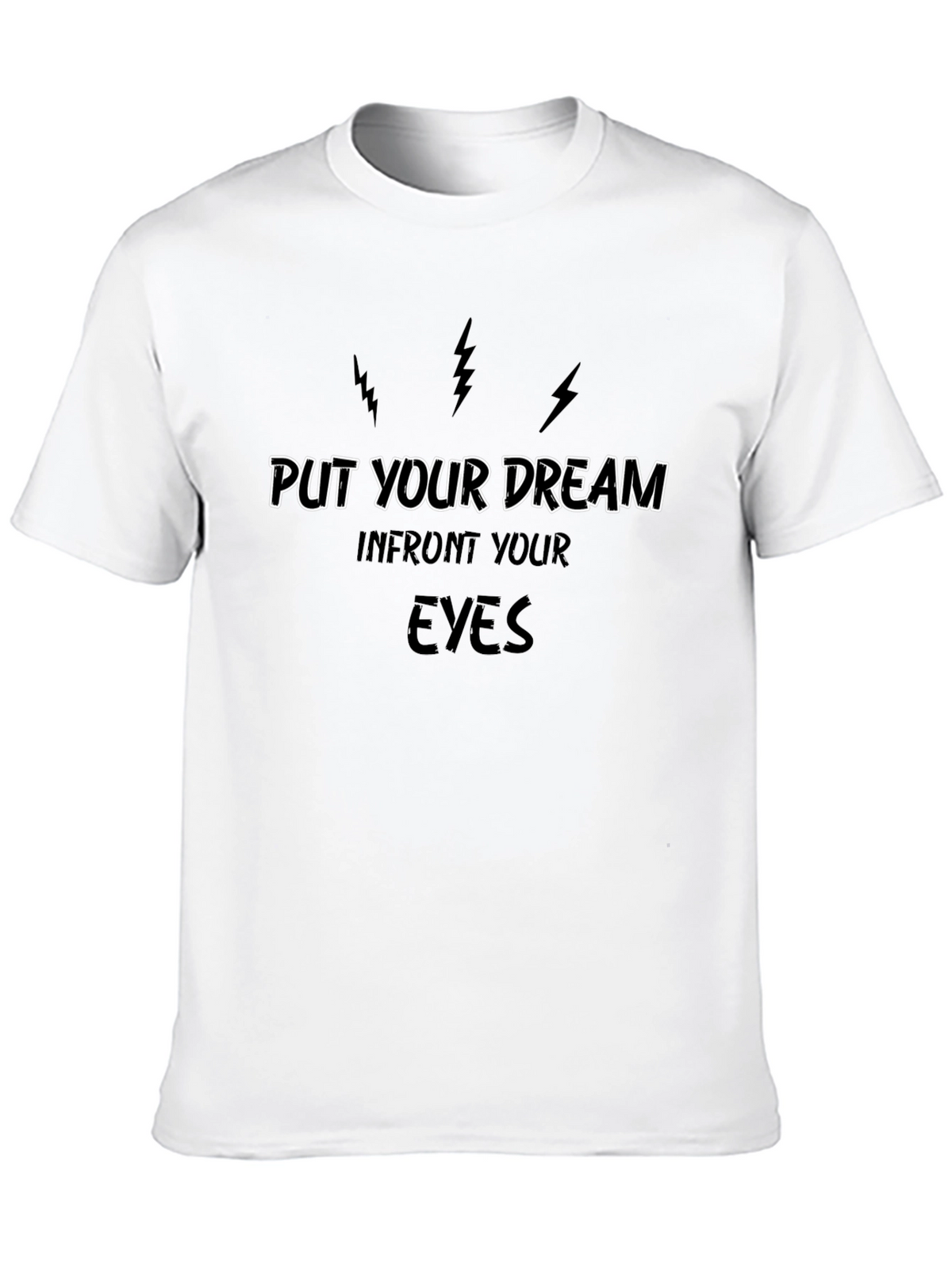 Dream Eyes Graphic Tee - Black Cotton T-Shirt