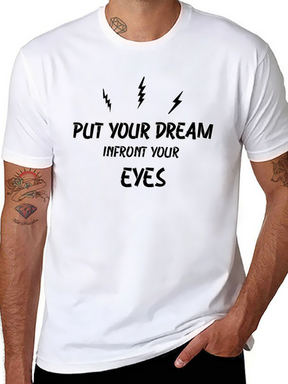 Dream Eyes Graphic Tee - Black Cotton T-Shirt